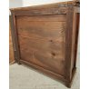 ANTICA CREDENZA VETRINA 1900 BUFFET LEGNO noce abete DISPENSA vetro cattedrale