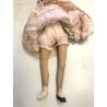 ANTICA BAMBOLA LENCI OLD FELT DOLL VESTITO ORGANZA FIORI ROSA ANNI '30