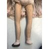 ANTICA BAMBOLA LENCI OLD FELT DOLL VESTITO ORGANZA FIORI ROSA ANNI '30
