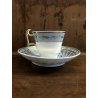 ANTICA TAZZA CAFFE PIATTINO POCELLANA Spode DECORO 2621 LILLA ORO COLLEZIONE 800