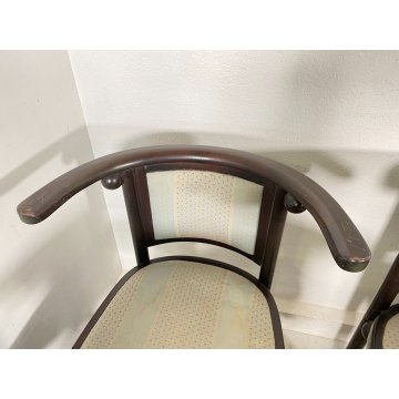 LOTTO 6 SEDIA JOSEF HOFFMANN PER WITTMANN ANNI 60/70 LEGNO STOFFA VINTAGE DESIGN