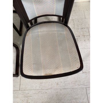 LOTTO 6 SEDIA JOSEF HOFFMANN PER WITTMANN ANNI 60/70 LEGNO STOFFA VINTAGE DESIGN