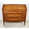 ANTICO MOBILE RIBALTA SCRITTOIO INTARSIATO LEGNO PRIMI 1900 SECRETAIRE
