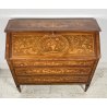 ANTICO MOBILE RIBALTA SCRITTOIO INTARSIATO LEGNO PRIMI 1900 SECRETAIRE