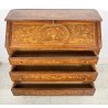 ANTICO MOBILE RIBALTA SCRITTOIO INTARSIATO LEGNO PRIMI 1900 SECRETAIRE