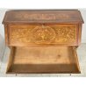 ANTICO MOBILE RIBALTA SCRITTOIO INTARSIATO LEGNO PRIMI 1900 SECRETAIRE