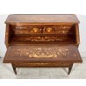ANTICO MOBILE RIBALTA SCRITTOIO INTARSIATO LEGNO PRIMI 1900 SECRETAIRE