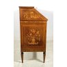 ANTICO MOBILE RIBALTA SCRITTOIO INTARSIATO LEGNO PRIMI 1900 SECRETAIRE