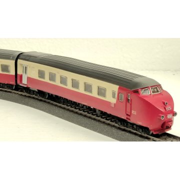 Märklin 3070 LOCOMOTIVA Tee SBB CFF scala H0 CONVOGLIO 3 pz. TRENINO vagone LUCI
