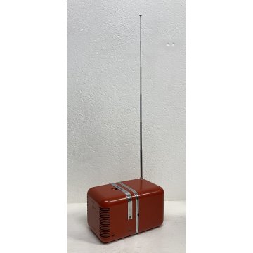 ANTICA RADIO CUBO BRIONVEGA TS 502 ROSSA MARCO ZANUSO ANNI 70 DESIGN MADE IN ITA
