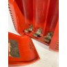 ANTICA RADIO CUBO BRIONVEGA TS 502 ROSSA MARCO ZANUSO ANNI 70 DESIGN MADE IN ITA