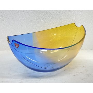 VASO BOWL CRISTALLO ART GLASS DESIGN Gunnar Cyrén Snipa 4617 Orrefors 27x18x13cm