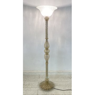 LAMPADA TERRA STELO PIANTANA META' 1900 ATTR. ERCOLE BAROVIER MURANO LAMP GLASS