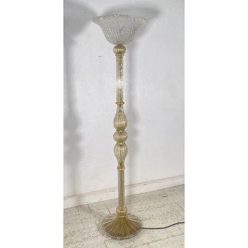 LAMPADA TERRA STELO PIANTANA META' 1900 ATTR. ERCOLE BAROVIER MURANO LAMP GLASS