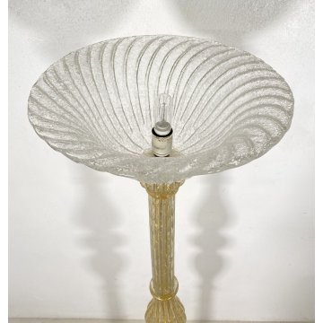 LAMPADA TERRA STELO PIANTANA META' 1900 ATTR. ERCOLE BAROVIER MURANO LAMP GLASS