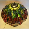 LAMPADA DA TAVOLO STILE TIFFANY FRANCIA META 1900 VETRO FERRO TABLE LAMP LIBERTY