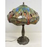 LAMPADA DA TAVOLO STILE TIFFANY FRANCIA META 1900 VETRO FERRO TABLE LAMP LIBERTY