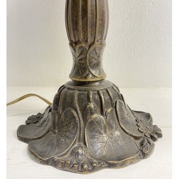 LAMPADA DA TAVOLO STILE TIFFANY FRANCIA META 1900 VETRO FERRO TABLE LAMP LIBERTY