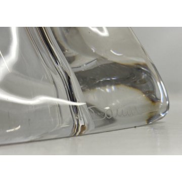 COPPIA ABATJOUR DAUM FRANCE FIRMATA LAMPADA DA TAVOLO DESIGN ANNI 30/40 VETRO