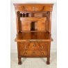 ANTICO SECRETAIRE RIBALTA IMPERO 1800 SCRITTOIO LASTRONATO RADICA NOCE BIGLIA
