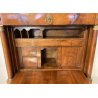 ANTICO SECRETAIRE RIBALTA IMPERO 1800 SCRITTOIO LASTRONATO RADICA NOCE BIGLIA