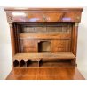 ANTICO SECRETAIRE RIBALTA IMPERO 1800 SCRITTOIO LASTRONATO RADICA NOCE BIGLIA