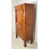 ANTICO SECRETAIRE RIBALTA IMPERO 1800 SCRITTOIO LASTRONATO RADICA NOCE BIGLIA