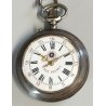 ANTICO OROLOGIO TASCA Roskopf Wille Freres ARGENTO 800 epoca 900 POCKET WATCH