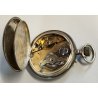 ANTICO OROLOGIO TASCA Roskopf Wille Freres ARGENTO 800 epoca 900 POCKET WATCH