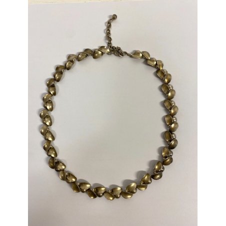 RARA COLLANA VINTAGE '50 modernista IN ARGENTO 835 FIRMATA TEKA Theodor Klotz