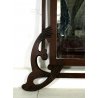 ANTICA SPECCHIERA SPECCHIO ART NOUVEAU LEGNO SCOLPITO VETRO EPOCA 1800/900 