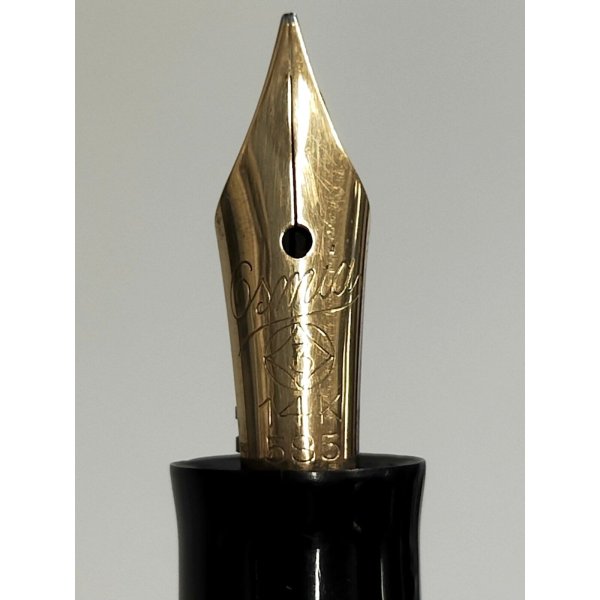 vecchia penna stilografica TIZIANA con punta in oro 585 14 kt carati  celluloide