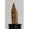 Rara ANTICA PENNA STILOGRAFICA EBANITE Unic CARICA LEVETTA anni 20 nib ORO 18 ct