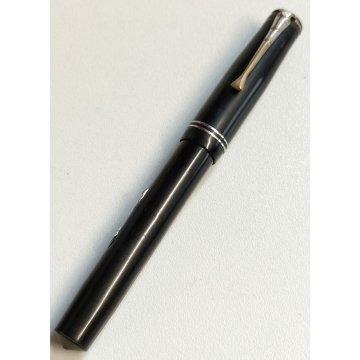 Rara ANTICA PENNA STILOGRAFICA EBANITE Unic CARICA LEVETTA anni 20 nib ORO 18 ct