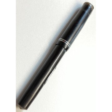 Rara ANTICA PENNA STILOGRAFICA EBANITE Unic CARICA LEVETTA anni 20 nib ORO 18 ct