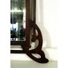 ANTICA SPECCHIERA SPECCHIO ART NOUVEAU LEGNO SCOLPITO VETRO EPOCA 1800/900 