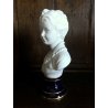 ANTICA SCULTURA CERAMICA Limoges Tharaud BUSTO GIOVANE RAGAZZO