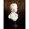 ANTICA SCULTURA CERAMICA Limoges Tharaud BUSTO GIOVANE RAGAZZO