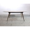 TAVOLO OVALE BASSO da CAFFE' MARMO GAMBE CROMATE OTTONE MIDCENTURY VINTAGE '50s