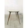 TAVOLO OVALE BASSO da CAFFE' MARMO GAMBE CROMATE OTTONE MIDCENTURY VINTAGE '50s