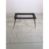TAVOLO OVALE BASSO da CAFFE' MARMO GAMBE CROMATE OTTONE MIDCENTURY VINTAGE '50s