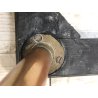 TAVOLO OVALE BASSO da CAFFE' MARMO GAMBE CROMATE OTTONE MIDCENTURY VINTAGE '50s