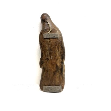 ANTICA SCULTURA LEGNO SCOLPITO INTAGLIATO MADONNA VERGINE Maria GOTICO RELIGIOSO