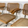 LOTTO 4 SEDIA DESIGN CESCA BRACCIOLI MARCEL BREUER ANNI 70 PAGLIA VIENNA ACCIAIO