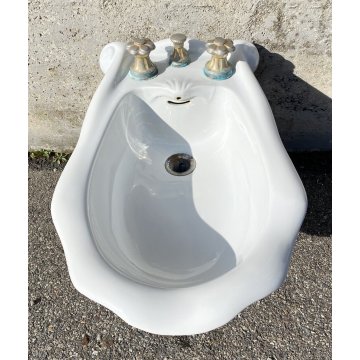 SET SANITARI ANTONIA CAMPI LAVENITE SCI LAVENO MODELLO CONCHIGLIA 1960 CERAMICA