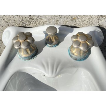SET SANITARI ANTONIA CAMPI LAVENITE SCI LAVENO MODELLO CONCHIGLIA 1960 CERAMICA