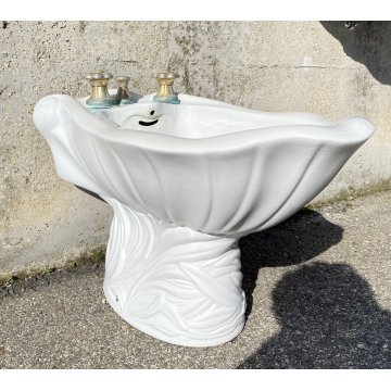 SET SANITARI ANTONIA CAMPI LAVENITE SCI LAVENO MODELLO CONCHIGLIA 1960 CERAMICA