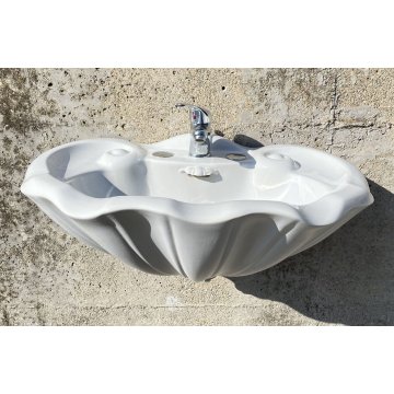 SET SANITARI ANTONIA CAMPI LAVENITE SCI LAVENO MODELLO CONCHIGLIA 1960 CERAMICA