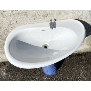 SET SANITARI ANTONIA CAMPI LAVENITE SCI LAVENO 1960 CERAMICA SMALTATA BLU GINORI