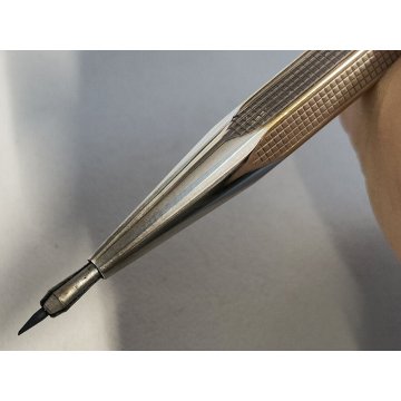 Caran d'Ache MATITA ARGENTATA esagonale VINTAGE Silver Plated MECHANICAL PENCIL